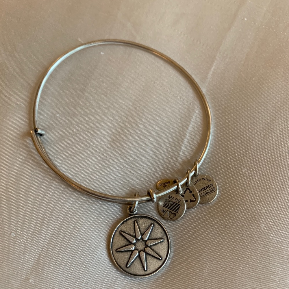 Alex and Ani Silver Bangle - Star of Venus Charm